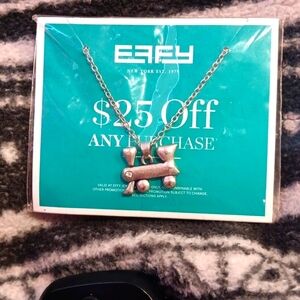 EFFY  necklace with fine chain train new very beautiful silver